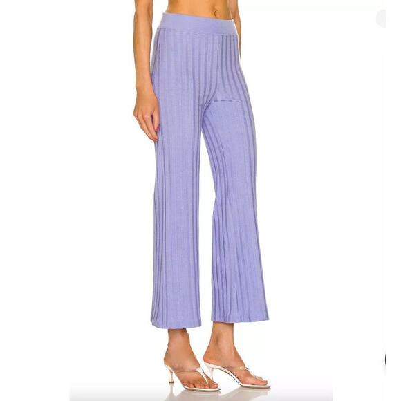 Jonathan Simkhai Celia Ribbed Knit Wide Leg Pants Medium NWT - Picture 6 of 13
